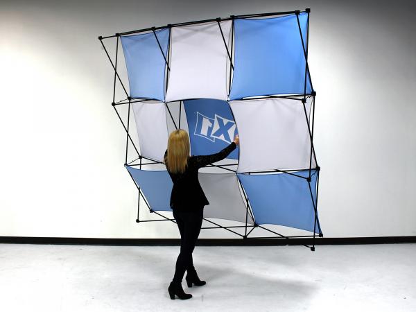 X1 8 ft. -- 3x3 K Fabric Pop-Up Display Assembly